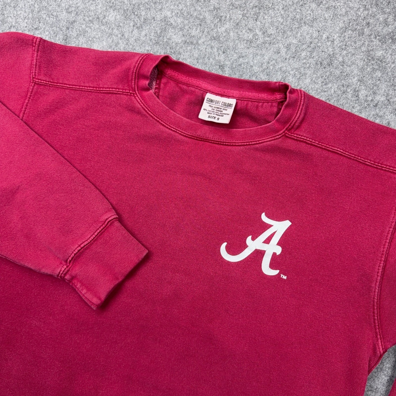 Alabama Crimson Tide Sweatshirt Mens Small Red Crewneck Pullover Ncaa Football